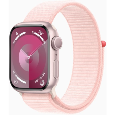 Apple Watch Series 9 41mm GPS Pink Aluminum Case with Pink Sport Band - M/L (MR943) (Відновлений, Як новий)