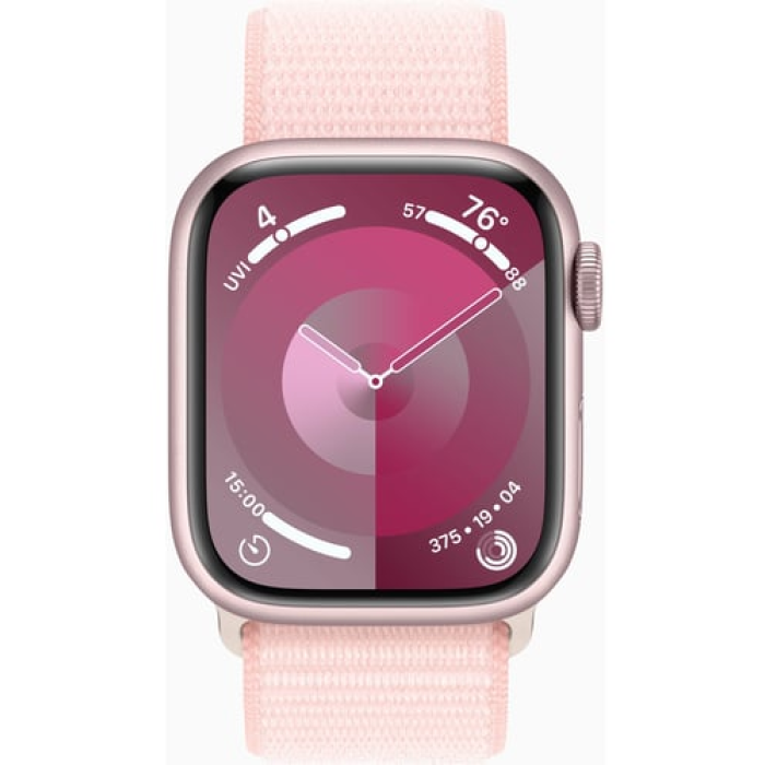 Apple Watch Series 9 41mm GPS Pink Aluminum Case with Pink Sport Band - M/L (MR943) (Відновлений, Як новий)