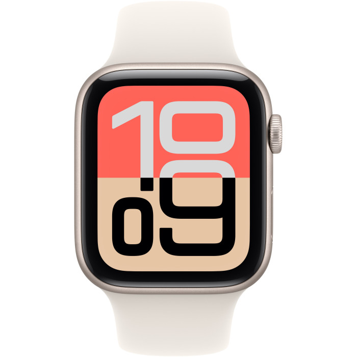 Apple Watch SE 3 GPS 40mm Starlight Aluminium Case with Starlight Sport Band - M/L (MEH54RK/A)
