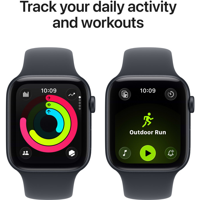Apple Watch SE 3 GPS 40mm Midnight Aluminium Case with Midnight Sport Band - S/M (MEH94RK/A)