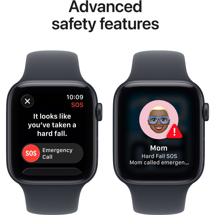 Apple Watch SE 3 GPS 40mm Midnight Aluminium Case with Midnight Sport Band - S/M (MEH94RK/A)