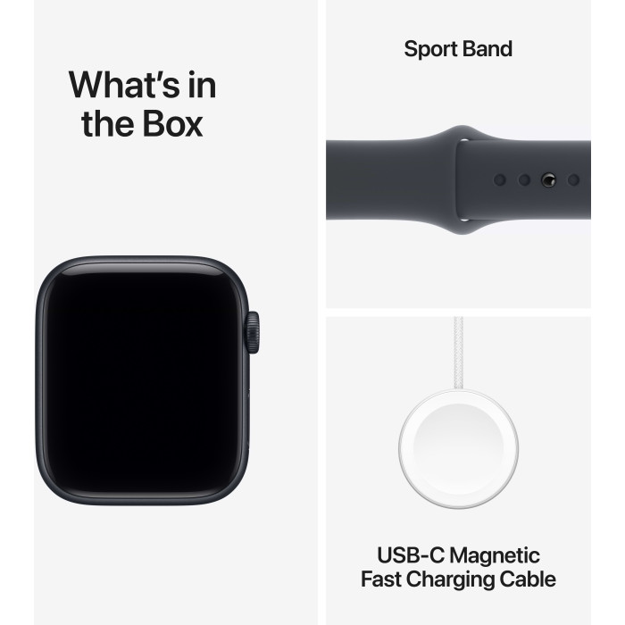 Apple Watch SE 3 GPS 40mm Midnight Aluminium Case with Midnight Sport Band - S/M (MEH94RK/A)