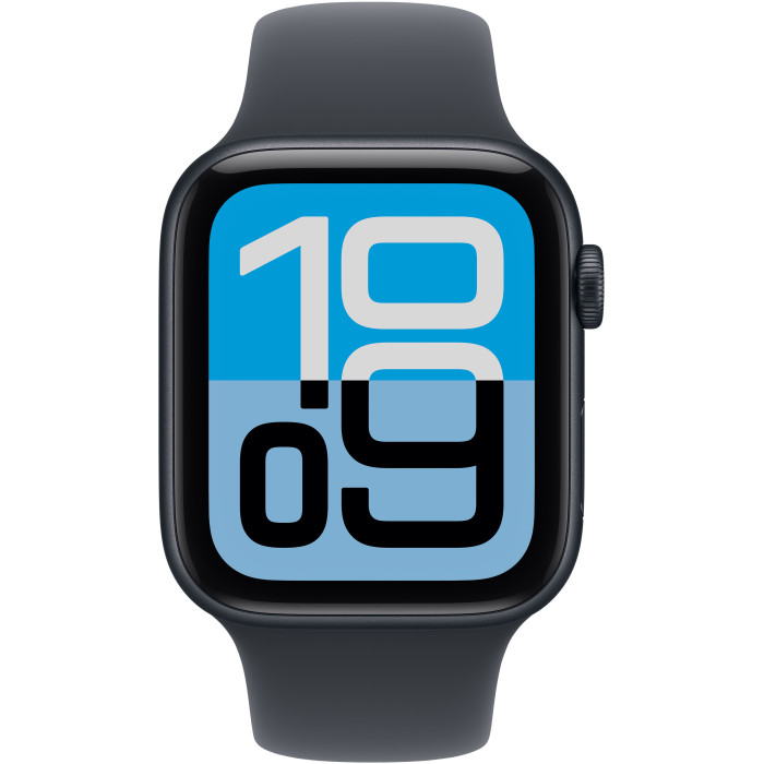Apple Watch SE 3 GPS 44mm Midnight Aluminium Case with Midnight Sport Band - M/L (MEHQ4RK/A)