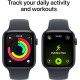 Apple Watch SE 3 GPS 44mm Midnight Aluminium Case with Midnight Sport Band - M/L (MEHQ4RK/A)