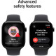 Apple Watch Series 11 GPS 42mm Jet Black Aluminium Case with Black Sport Band - S/M (MEQT4RK/A)