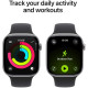 Apple Watch Series 11 GPS 42mm Space Grey Aluminium Case with Black Sport Band - S/M (MEQW4RK/A)