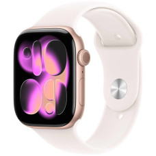 Apple Watch Series 11 GPS 42mm Rose Gold Aluminium Case with Light Blush Sport Band - S/M (MEU04RK/A)