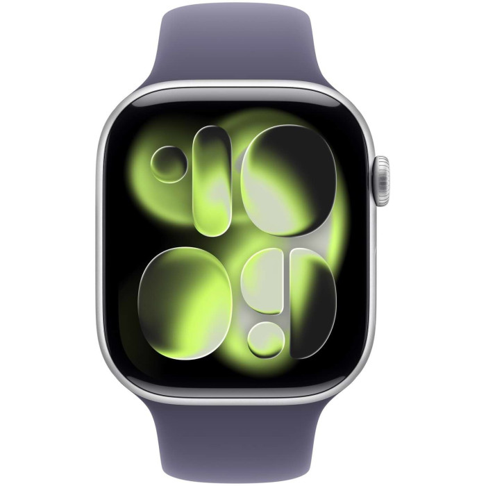 Apple Watch Series 11 GPS 42mm Silver Aluminium Case with Purple Fog Sport Band - M/L (MEU74RK/A)
