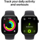 Apple Watch Series 11 GPS 46mm Jet Black Aluminium Case with Black Sport Band - M/L (MEUX4RK/A)