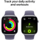 Apple Watch Series 11 GPS 46mm Silver Aluminium Case with Purple Fog Sport Band - S/M (MEV94RK/A)