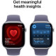 Apple Watch Series 11 GPS 46mm Silver Aluminium Case with Purple Fog Sport Band - S/M (MEV94RK/A)