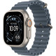 Apple Watch Ultra 3 GPS + Cellular 49mm Natural Titanium Case with Anchor Blue Ocean Band (MEWH4QP/A)